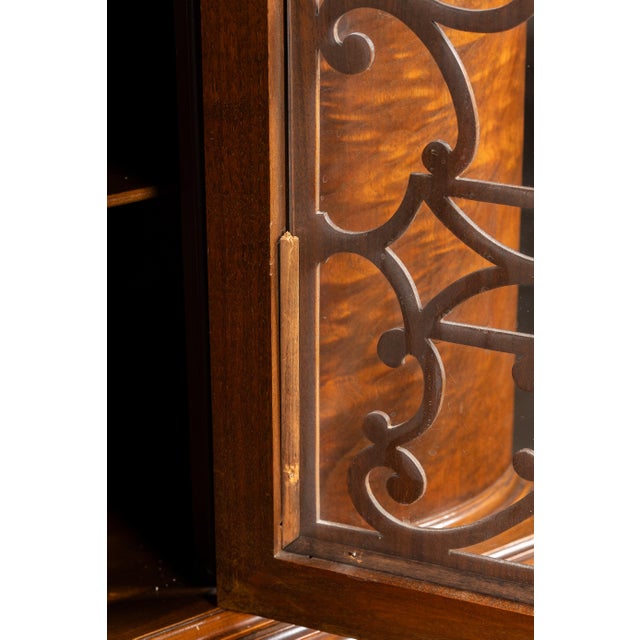 Vintage Rococo Revival Arched-Top Display Cabinet For Sale - Image 15 of 18