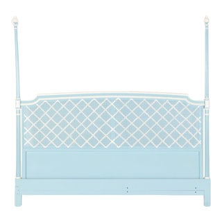A King Size Painted Louis XVI Style Headboard . C 1960 For Sale