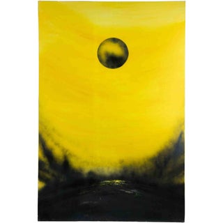 Mario Sinisca, Black Dawn, 1980s, Oil and Acrylic on Canvas For Sale