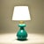 Mid-Century Modern Italian Turquoise Glass Table Lamp, 1960s For Sale - Image 3 of 10