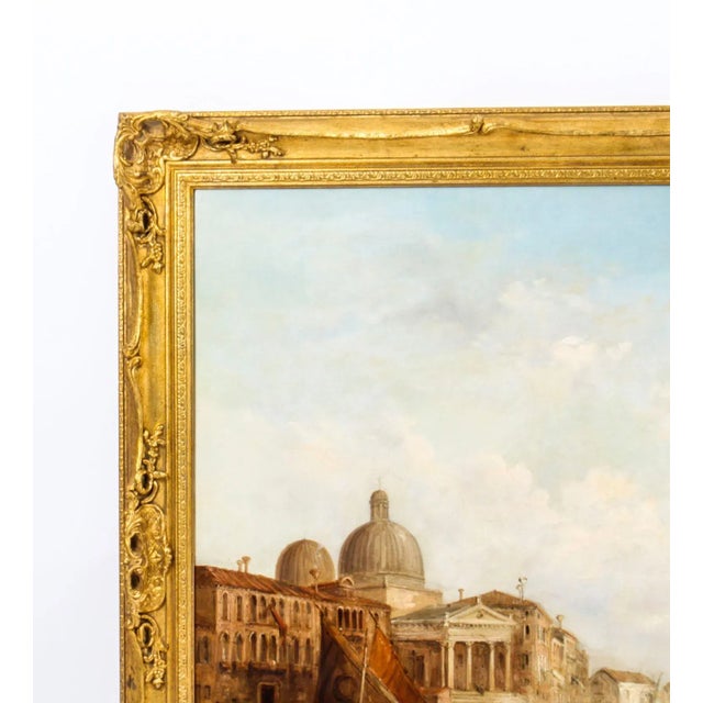 Alfred Pollentine, Grand Canal, 1877, Antique Oil Painting, Framed For Sale - Image 10 of 18