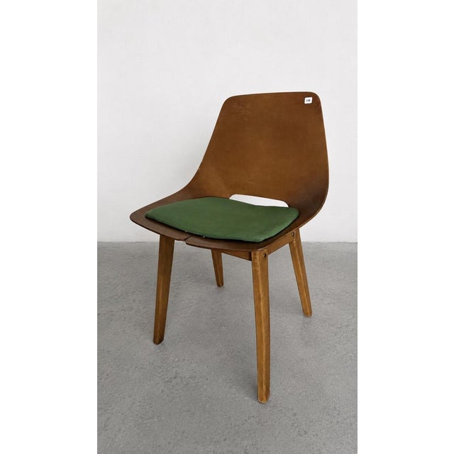 1950s Barrel-Shaped Chair by Pierre Guariche for Steiner, 1954 For Sale - Image 5 of 6