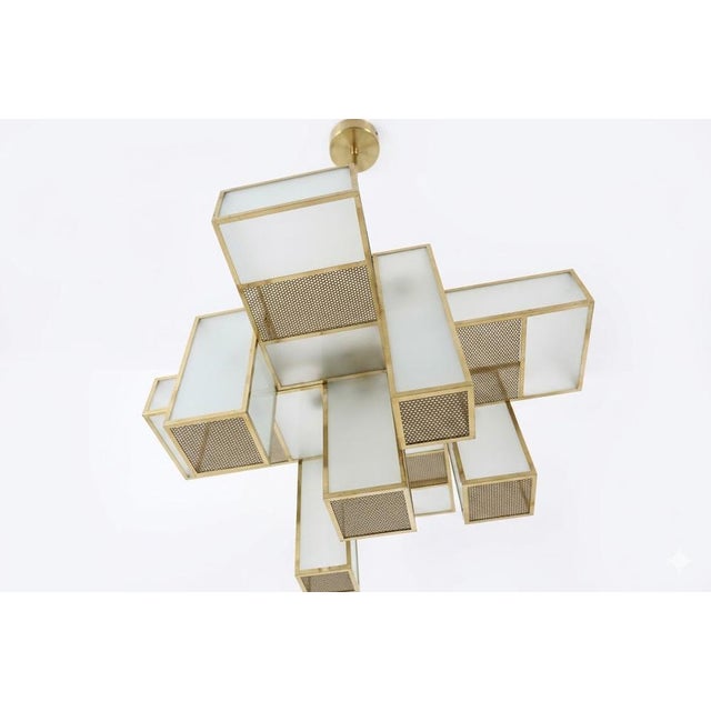 Modern Modernist Skyscraper Pendant, 1980s For Sale - Image 3 of 5