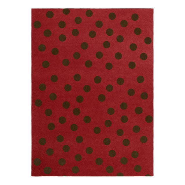 Red and Brown Licorice Rug by Tapis Studio for Hommés Studio For Sale