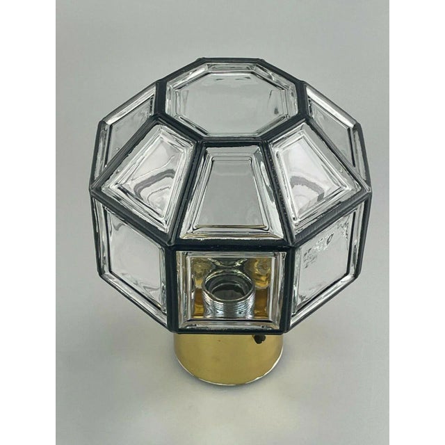 Space Age Glass Ceiling Lamp from Limburg, 1960s For Sale - Image 9 of 12