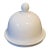Classic White Miniature Butter Crock Dome Lid For Sale
