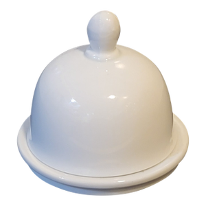 Classic White Miniature Butter Crock Dome Lid