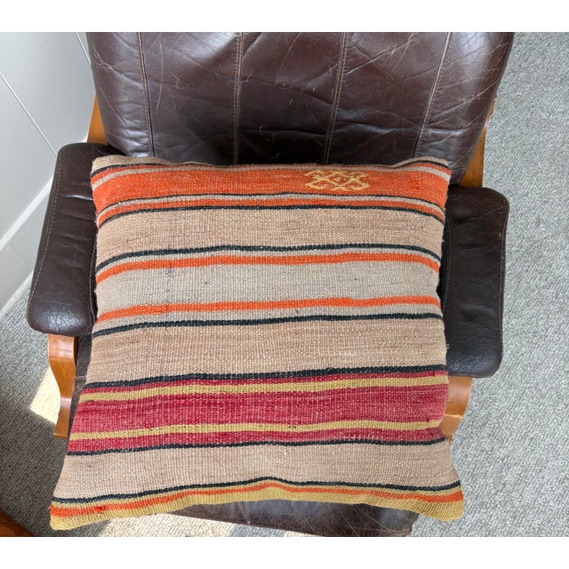 Set of 4 Turkish Kilim Pillow Covers For Sale - Image 9 of 10