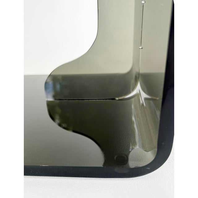 Plastic Iconic Design's Custom Smoked Acrylic Side Drinks Table, Many Available For Sale - Image 7 of 8