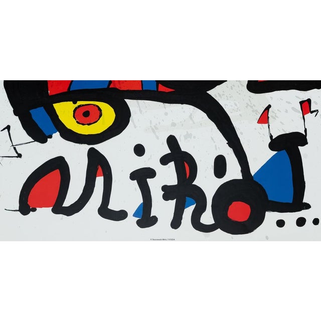 Oiseau Au Bec Rouge Poster after Joan Miro For Sale - Image 3 of 6