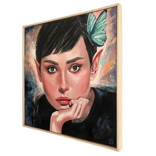 Yvonne Beeris, Audrey in Wonderland, Acrylic on Canvas For Sale - Image 9 of 9