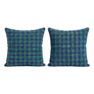 Turkish Kilim Rug Pillow Cover 16'' X 16'' - Set of Two For Sale
