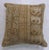 Brown Tan Wool Turkish Rug Pillow For Sale - Image 4 of 5