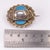 Antique Arts & Crafts Silver and Turquoise Blue Enamel Scalloped Brooch, 1880 For Sale - Image 6 of 8