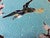 Majolica Late 19th Century Joseph Holdcroft Turqoise Flying Crane Majolica Plate For Sale - Image 4 of 6