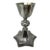 Antique Vintage Sterling Silver Wine Religious Goblet Chalice Irish 1912. 12ozs For Sale