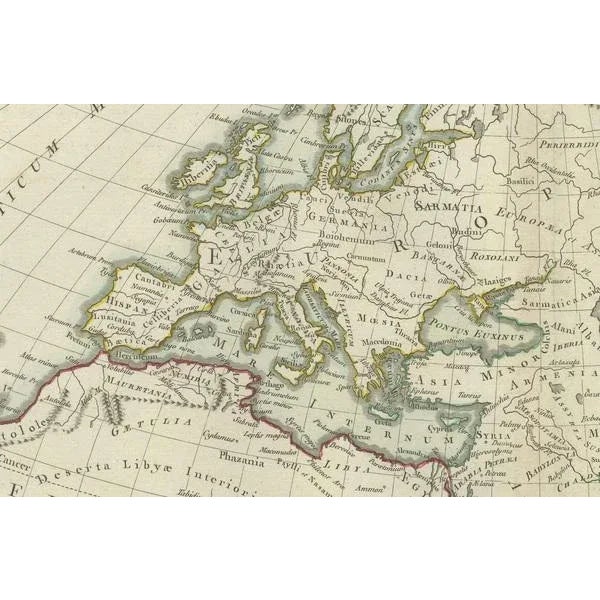 Early 19th Century Map of Europe and Africa and Asia, 1802 For Sale - Image 5 of 7