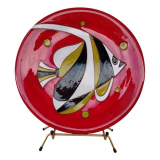 Vintage Plate by Jean Picart Le Doux, 1950s For Sale