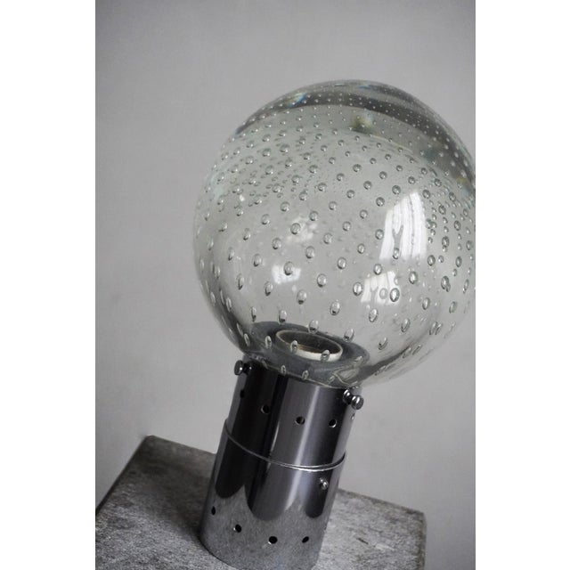 Gino Sarfatti Ceiling Lamp in in Murano Glass and Steel by Gino Sarfatti and Archimede Seguso, 1960 For Sale - Image 4 of 12