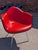 1970s Pair of Red Eames Herman Miller Padded Arm Shell Chairs For Sale - Image 6 of 16