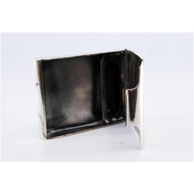Silver Matchbook from Ortega, in Good conditions. Designed 1920 to 1949