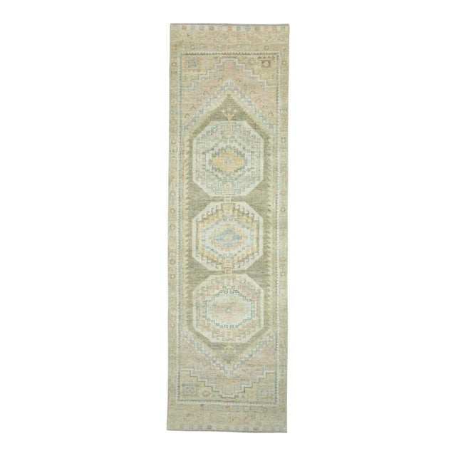 Turkish Oushak Runner Rug 2'11" x 9'11" #17488 For Sale