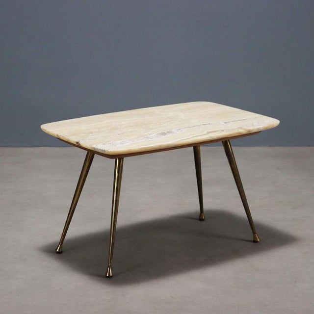 Metal Vintage Coffee Table with Onyx Top For Sale - Image 7 of 7