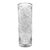Tall Geometric Cut Crystal Vase With Starburst Motif, 14" For Sale