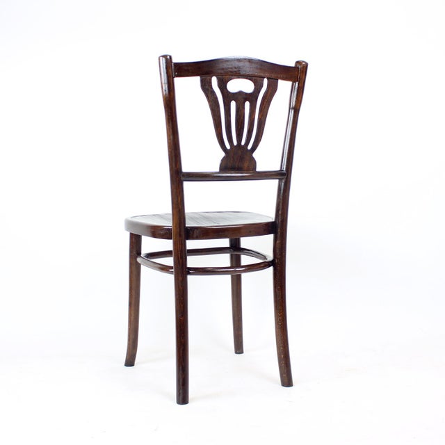 Mid-Century Modern Vintage Oak Chair from Tatra, 1950s For Sale - Image 3 of 12