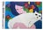 Walasse Ting, Girl with a Cat, 1987, Paper For Sale