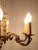 Small Six-Arm Brass Chandelier For Sale - Image 4 of 6
