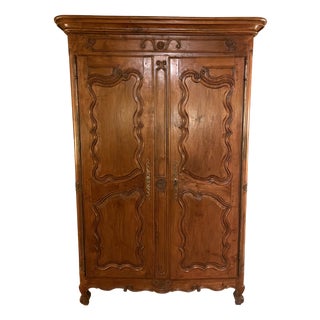 Louis XV Walnut Wardrobe, 18th Century For Sale