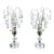 Antique Crystal Waterfall Table / Boudoir Lamps For Sale