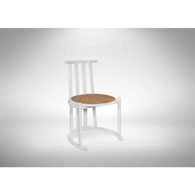 Chairs in Lacquered Wood in the style of Baumann, Italy, 1970s, Set of 6 For Sale - Image 3 of 7