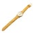 Movado 18k Yellow Gold Automatic Bumper Yellow Alligator Band Watch R8405 For Sale