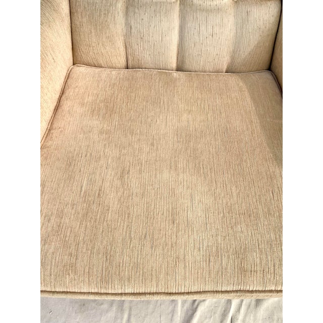 Mid 20th Century High Back Lounge Chair Wood Arm For Sale - Image 5 of 12