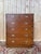 English Navy Mahogany and Brass Chest of Drawers, 1960s For Sale - Image 6 of 6