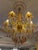 Glass European Imprt Vintage Gilded Ombre Amber Ornate Glass Chandelier Lighting For Sale - Image 7 of 7