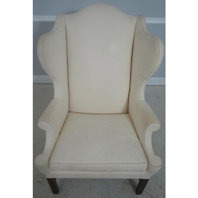Age Approx. 30 Years Old Details Solid Mahogany Down Seat Cushion High Quality Construction Clean Well-Cared-For Off-White...