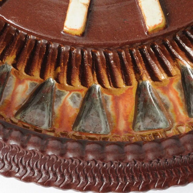 Ceramic German Ceramic Wall Clock from Kienzle and Silberdistel, 1970s For Sale - Image 7 of 8