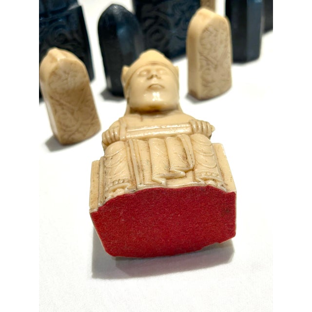 Set of 32 Vintage Isle of Lewis Chess Pieces For Sale - Image 10 of 17