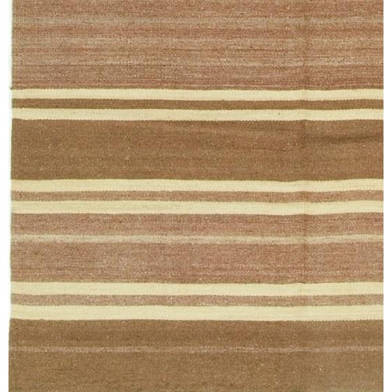 Modern 1940s Vintage Turkish Handwoven Kilim, 4ft 11in X 10ft For Sale - Image 3 of 7