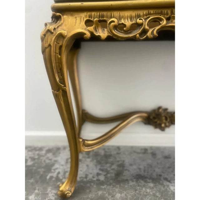 Black French Chinoiserie Black Lacquer Cocktail Cabinet on Giltwood Stand — Hollywood Regency Style For Sale - Image 8 of 12