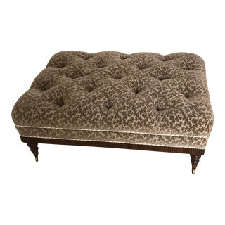 Cameron Collection London Tufted Ottoman For Sale