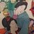 Beige Late 20th Century Ukiyo-E Style Print Depicting a Woman in Kimono With Scroll and Tea Scene For Sale - Image 8 of 12