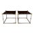 Vintage 1970s Maison Jansen Chrome, Brass & Smoked Glass End Tables, Italian Modern For Sale