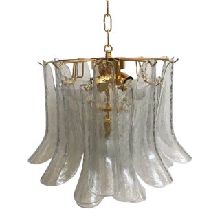 Contemporary Mazzega Style Murano Glass "Selle" Chandelier For Sale