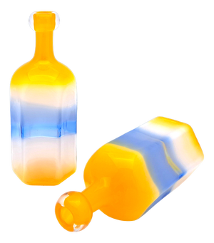 Polychrome Murano Glass Bottles from Manifattura Di Murano, 1980s, Set of 2