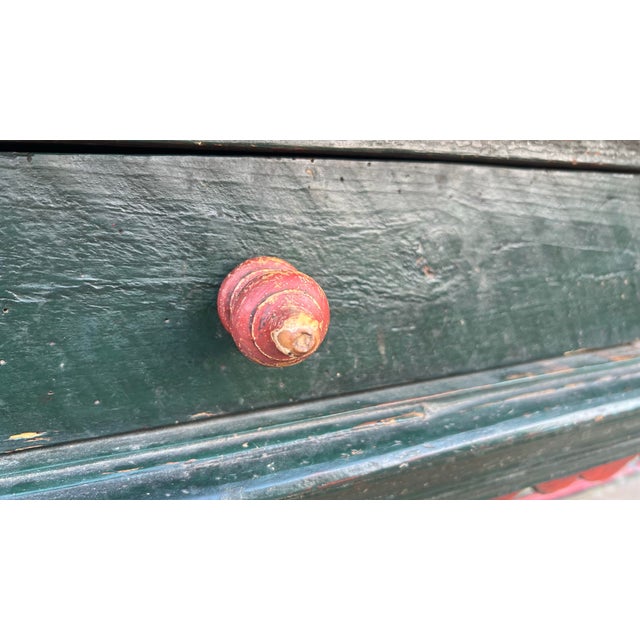 Antique Country French Canadian Paint Decorated Harvest Table, Circa 1830’s For Sale - Image 11 of 12