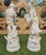Pair of 19th C French Bisque Porcelain Peasant Figures“Paysan Aux Raisins” and “Paysanne Aux Raisins,” After Hippolyte François Moreau, Samson, Paris For Sale In San Diego - Image 6 of 12